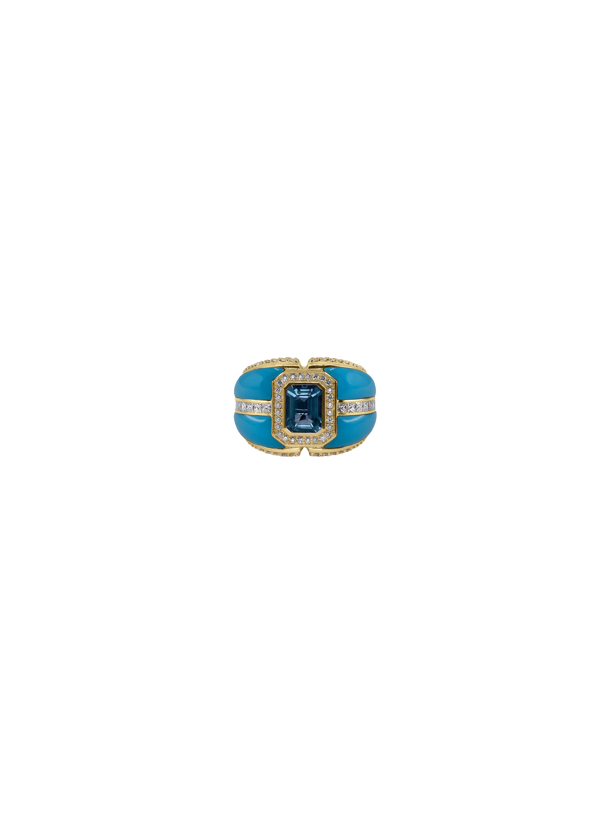 Celestial Gem Ring - Aquamarine & Turquoise