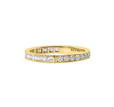 Undecided Round & Baguette Diamond Eternity Band