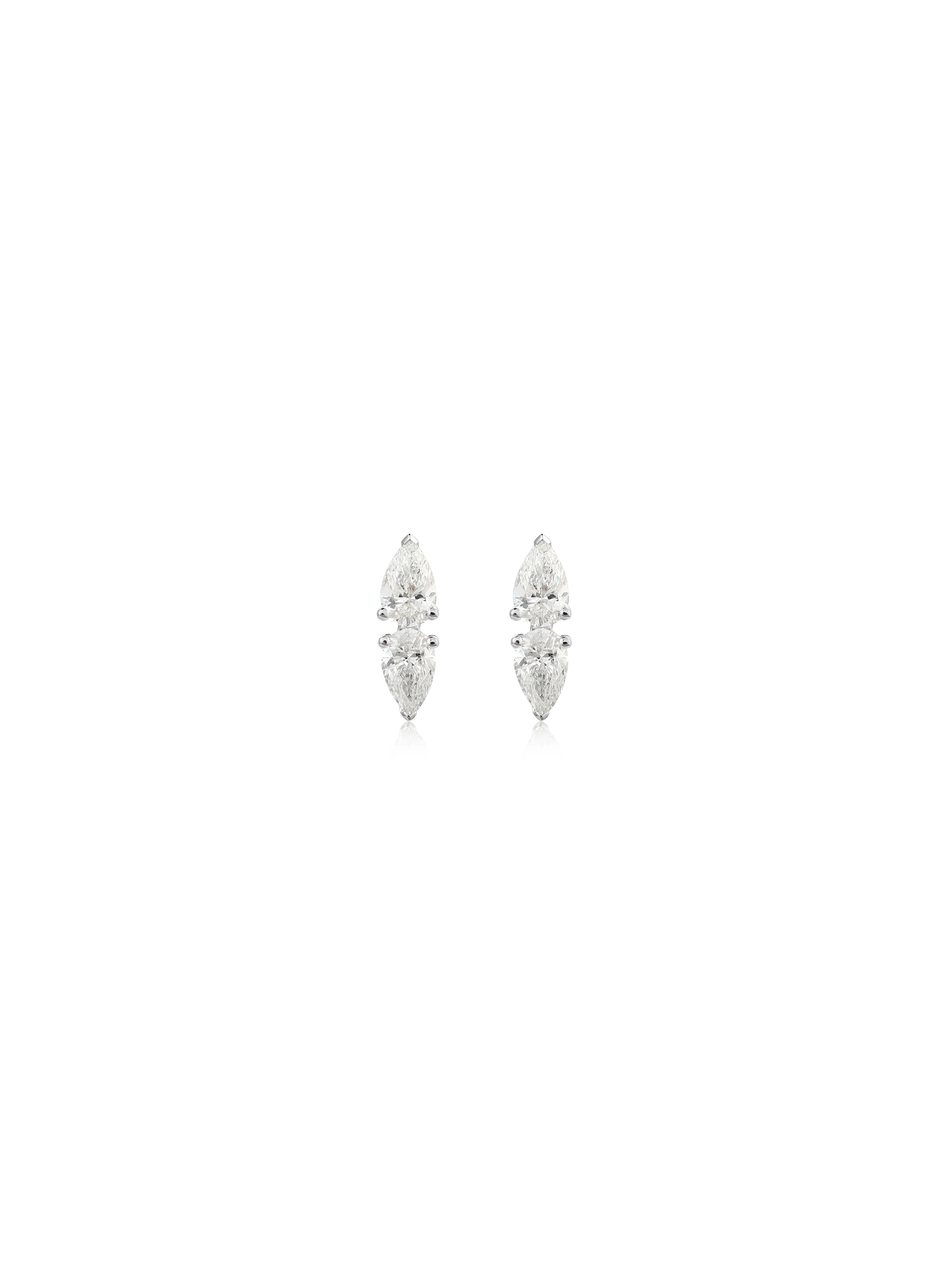 Double Pear Studs