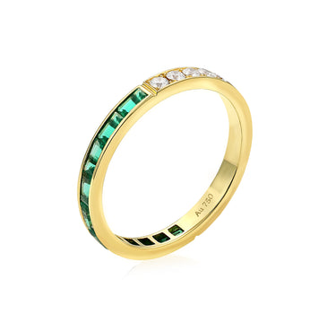 Undecided Emerald and Diamond Ring