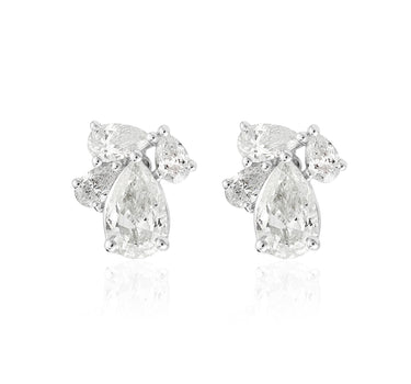 Diamond Cluster Earrings