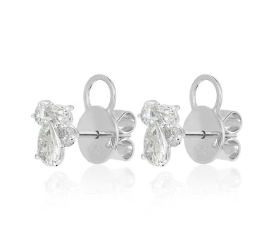 Diamond Cluster Earrings